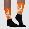 Dunk Low Magma Orange DopeSkill Sublimated Socks FIRE Graphic