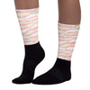 Washed Pink 1s Retro High OG DopeSkill Sublimated Socks Abstract Tiger Graphic