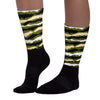 Olive 1s Low OG DopeSkill Sublimated Socks Abstract Tiger Graphic