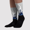 FIRE Sublimated Socks Match Georgetown 6s