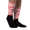 Dunk Low Gym Red Sublimated Socks Abstract Tiger Graphic