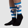 Messy Room 4S Sublimated Socks Horizontal Stripes Graphic