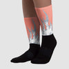 Crimson Bliss 5s Sublimated Socks FIRE Graphic