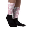 Dunk Low Teddy Bear Pink Sublimated Socks Mushroom Graphic