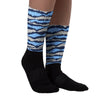 Abstract Tiger Sublimated Socks Match Georgetown 6s