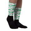 Lucky Green 3s DopeSkill Sublimated Socks Abstract Tiger Graphic