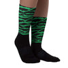 Lucky Green 1s Low DopeSkill Sublimated Socks Abstract Tiger Graphic