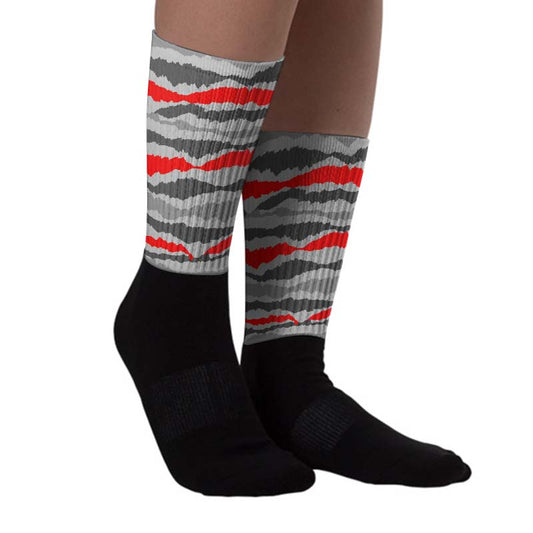 Camo 5s Sublimated Socks Abstract Tiger Graphic