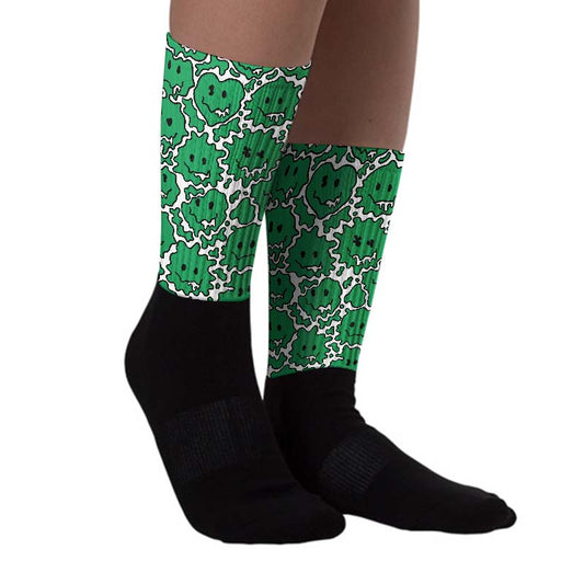 Lucky Green 1s Low DopeSkill Sublimated Socks Slime Graphic