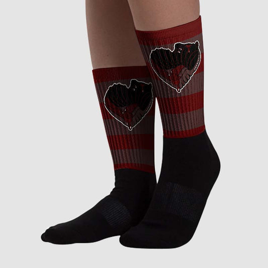 A Ma Maniére x 12s Sublimated Socks Horizontal Stripes Graphic