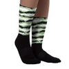 Seafoam 4s Sublimated Socks Abstract Tiger Graphic