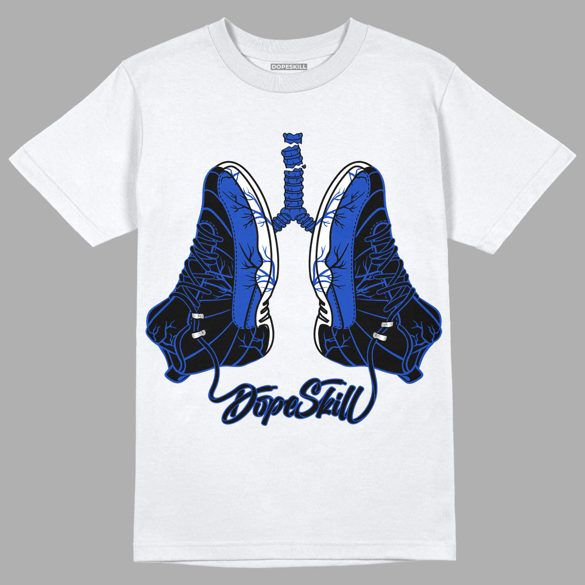 Hyper Royal 12s DopeSkill T-Shirt Breathe Graphic - White