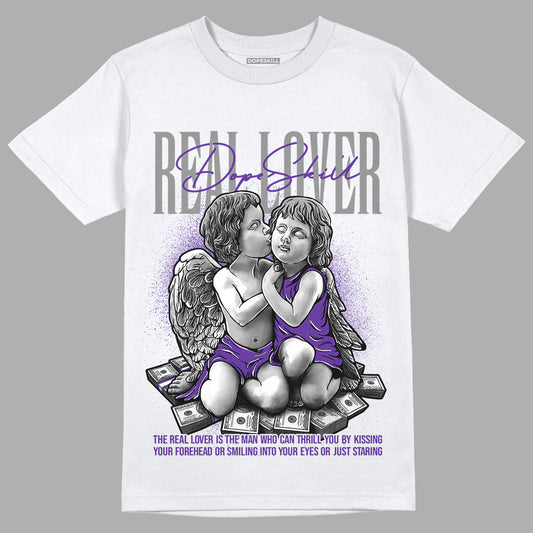 Court Purple 13s DopeSkill T-Shirt Real Lover Graphic - Black