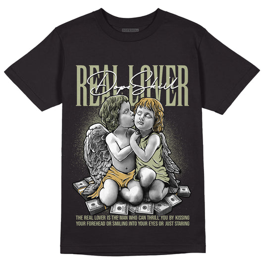 Jade Horizon 5s DopeSkill T-Shirt Real Lover Graphic - Black 