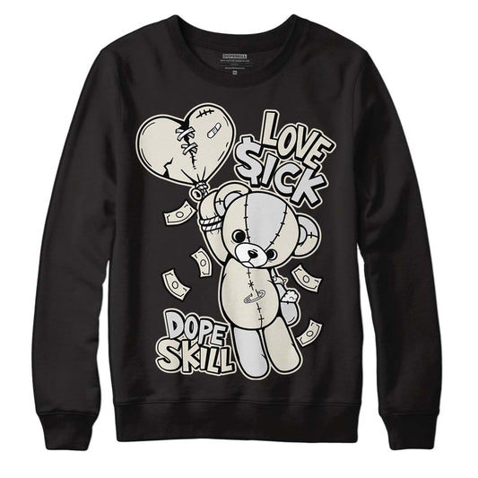 Light Orewood Brown 11s Low DopeSkill Sweatshirt Love Sick Graphic - Black