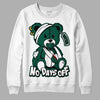 Lottery Pack Malachite Green Dunk Low DopeSkill Sweatshirt Hurt Bear Graphic - White