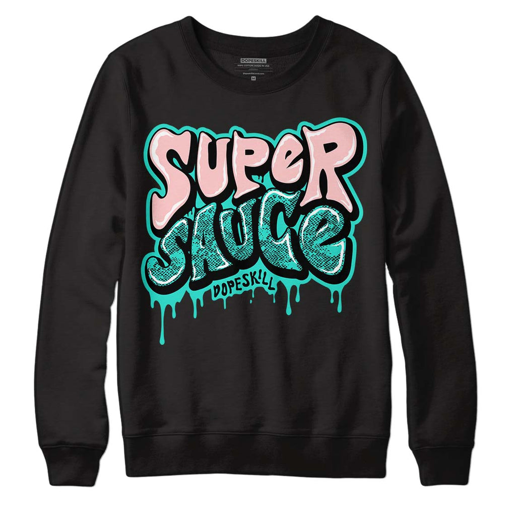 Green Snakeskin Dunk Low DopeSkill Sweatshirt Super Sauce Graphic - Black