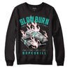 Green Snakeskin Dunk Low DopeSkill Sweatshirt Slow Burn Graphic - Black