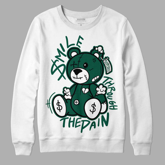 Lottery Pack Malachite Green Dunk Low DopeSkill Sweatshirt BEAN Graphic - White