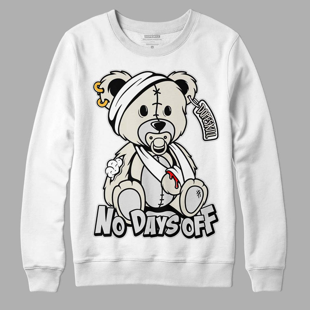 Light Orewood Brown 11s Low DopeSkill Sweatshirt Hurt Bear Graphic - White