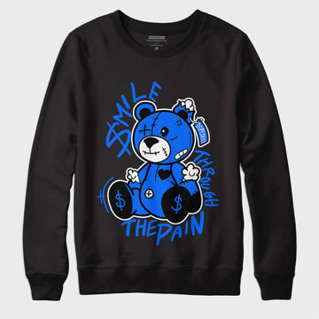 Yz 350 Boost V2 Dazzling Blue DopeSkill Sweatshirt BEAN Graphic - Black 