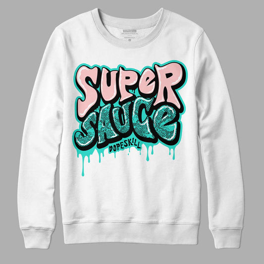 Green Snakeskin Dunk Low DopeSkill Sweatshirt Super Sauce Graphic - White