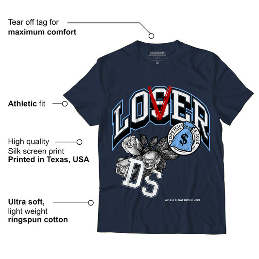 AJ 6 Midnight Navy DopeSkill T-shirt Loser Lover Graphic