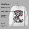 White Cement Reimagined 3s DopeSkill Sweatshirt Sick Bear Graphic