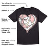 Washed Pink 1s Retro High OG DopeSkill T-Shirt Heart AJ 1 Graphic