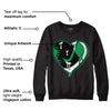 Lucky Green 1s Low DopeSkill Sweatshirt Heart AJ 1 Graphic