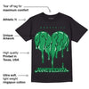 Lucky Green 1s Low DopeSkill T-Shirt Juneteenth Heart Graphic