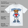 University Blue 5s DopeSkill T-Shirt Fake Love Graphic
