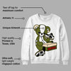 Olive 1s Low OG DopeSkill Sweatshirt Sneakerhead BEAR Graphic