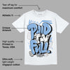 University Blue 5s DopeSkill T-Shirt New Paid In Full Graphic