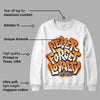 Dunk Low Magma Orange DopeSkill Sweatshirt Never Forget Loyalty Graphic