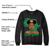 Lucky Green 1s Low DopeSkill Sweatshirt Black Queen Graphic