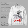 Fire Red 9s DopeSkill Sweatshirt Juneteenth 1865 Graphic