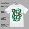 Pine Green 4s DopeSkill T-Shirt New Double Bear Graphic