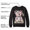 Washed Pink 1s Retro High OG DopeSkill Sweatshirt Hurt Bear Graphic