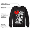 85 Black White 1s DopeSkill Sweatshirt Love Sick Graphic