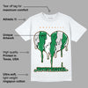 Pine Green 4s DopeSkill T-Shirt Juneteenth Heart Graphic