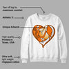 Dunk Low Magma Orange DopeSkill Sweatshirt Heart AJ 1 Graphic