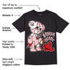 Washed Pink 1s Retro High OG DopeSkill T-Shirt Broken Heart Graphic