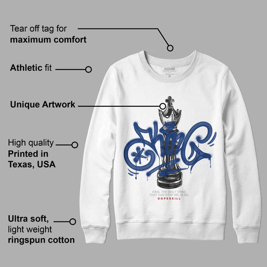 French Blue 13s DopeSkill Sweatshirt King Chess Graphic