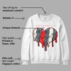 White Cement Reimagined 3s DopeSkill Sweatshirt Slime Drip Heart Graphic