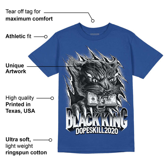 Brave Blue 13s DopeSkill Navy T-shirt Black King Graphic