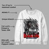 Fire Red 9s DopeSkill Sweatshirt Black King Graphic