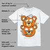 Dunk Low Magma Orange DopeSkill T-Shirt New Double Bear Graphic