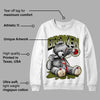 Olive 1s Low OG DopeSkill Sweatshirt Sick Bear Graphic