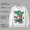 Lucky Green 3s DopeSkill Sweatshirt Money Is Our Motive Bear Graphic